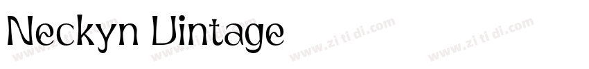 Neckyn Vintage字体转换